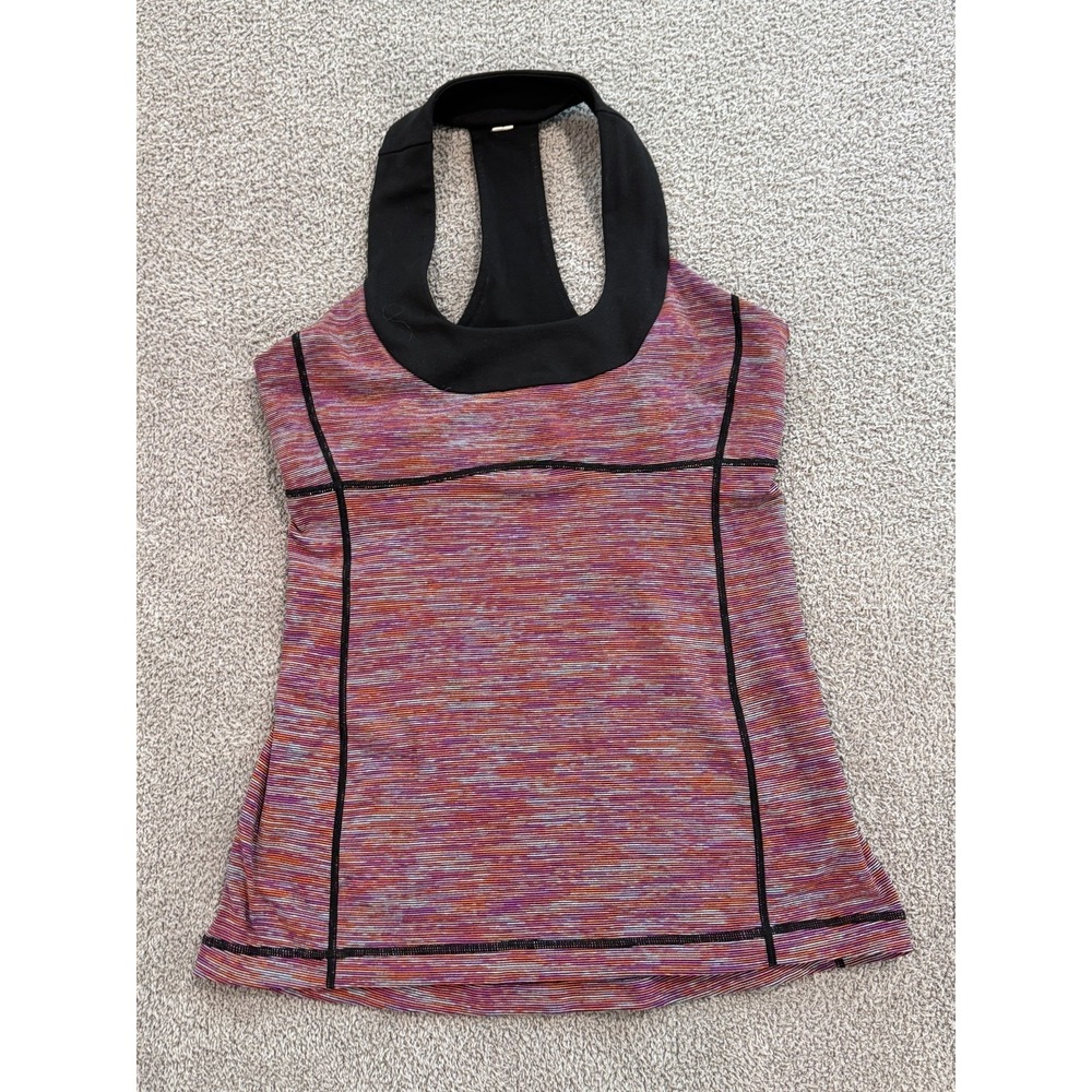 Lululemon Women's‎ Racerback Tank Top Multicolor Striped Size Medium
